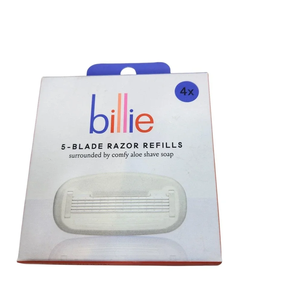 Billie 5-Blade Razor Refills 4x Cartridges White Aloe Shave Soap Women